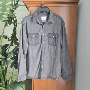 Goodfellow & Co Charcoal Button-Up Shirt